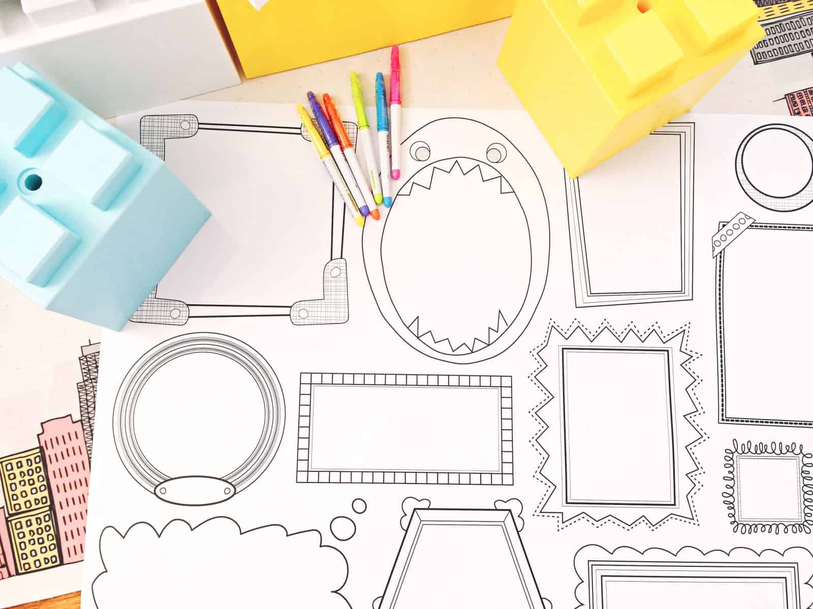 PLAEFUL ERASABLE WALL FRAMES DECAL